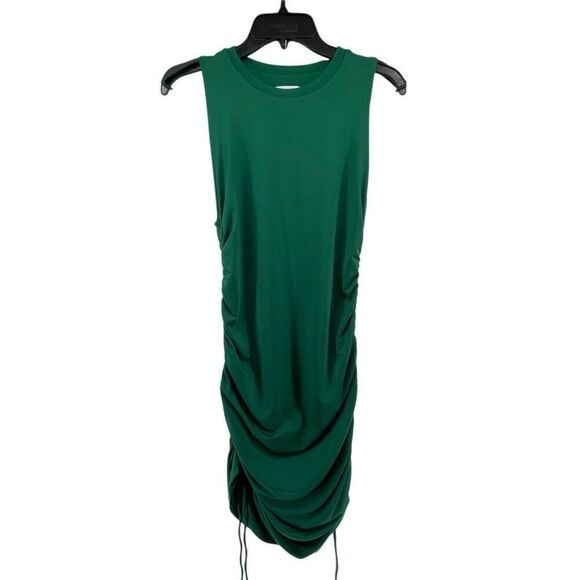 Superdown Women’s Cory Green Ruched Side Pullover Sleeveless Dress Large - Picture 2 of 14